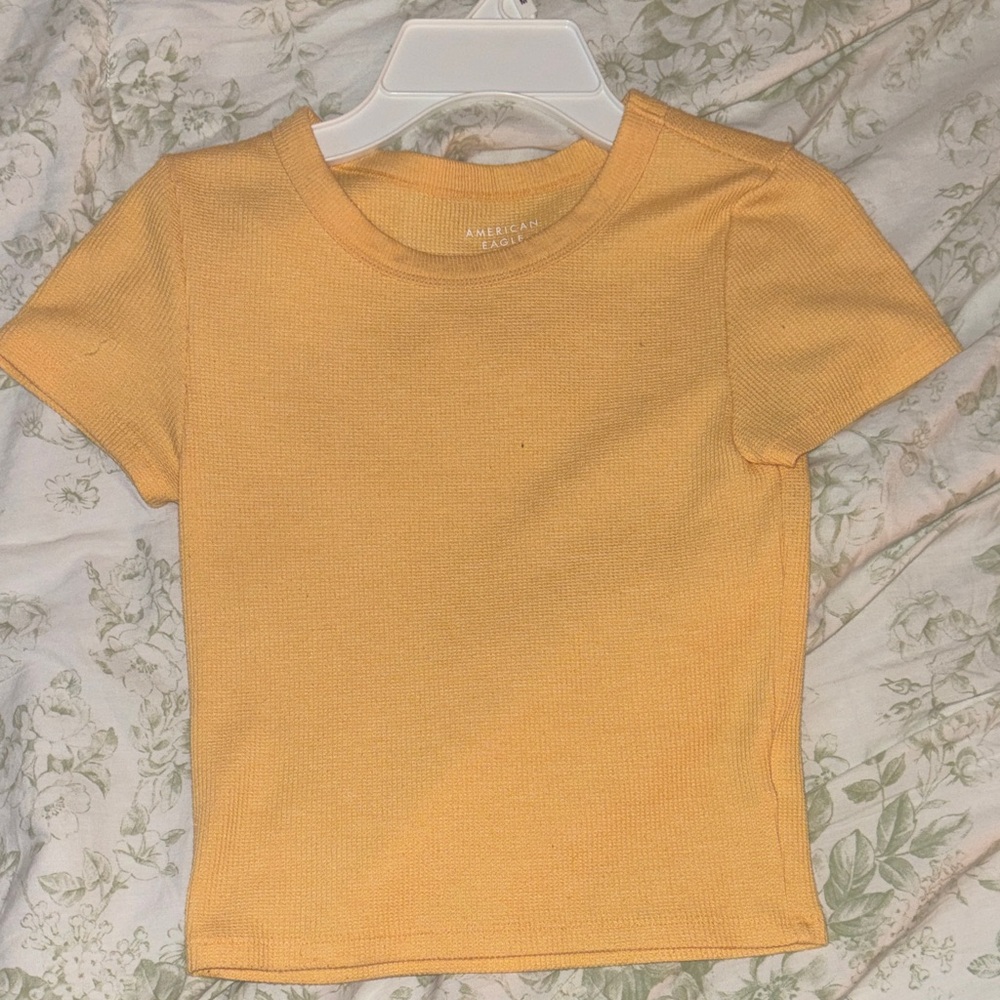 American Eagle Outfitters Peach Crop Top